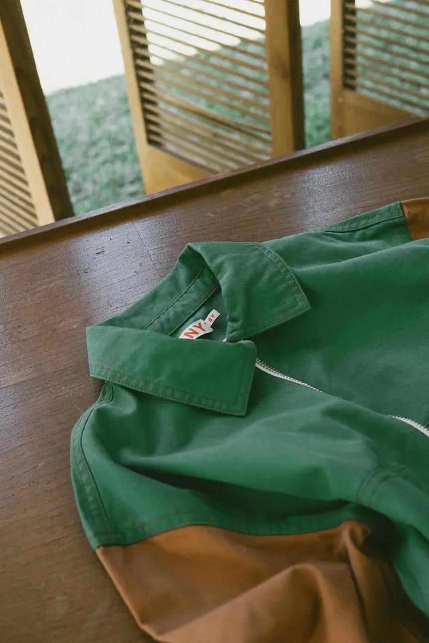 Детская хлопковая куртка COLOR BLOCKED JACKET - фото 6