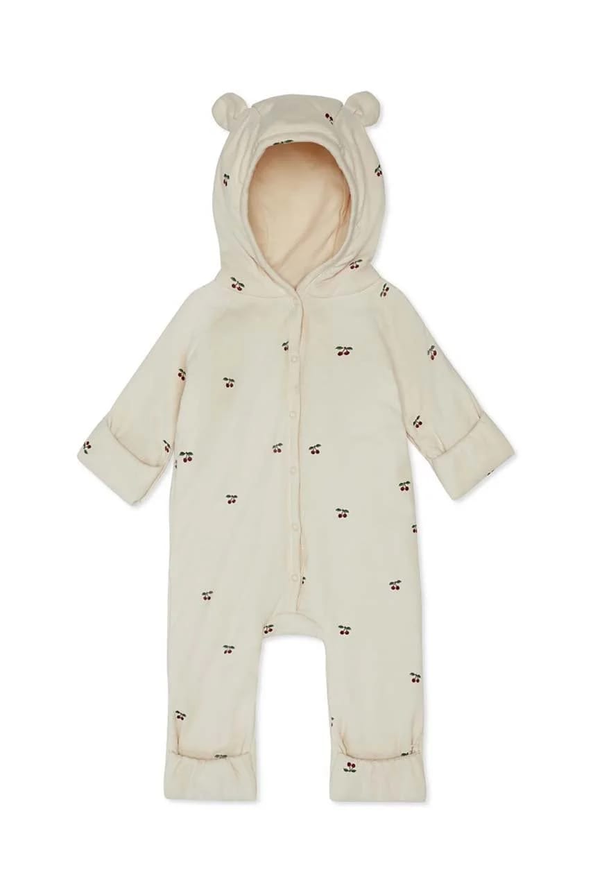 Хлопковый комбинезон для новорожденных NEWBORN ONESIE С КАПЮШОНОМ - фото 2