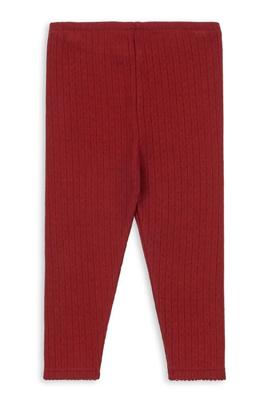 Детские хлопковые леггинсы MINNIE PANTS GOTS красные для мальчиков - фото 2