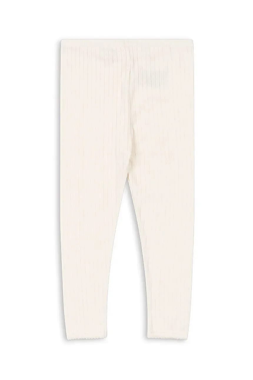 Детские хлопковые леггинсы MINNIE PANTS GOTS бежевые для мальчиков - фото 2