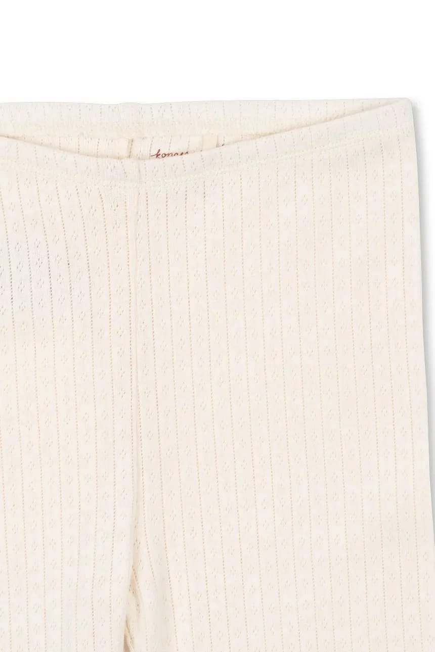 Детские хлопковые леггинсы MINNIE PANTS GOTS бежевые для мальчиков - фото 3