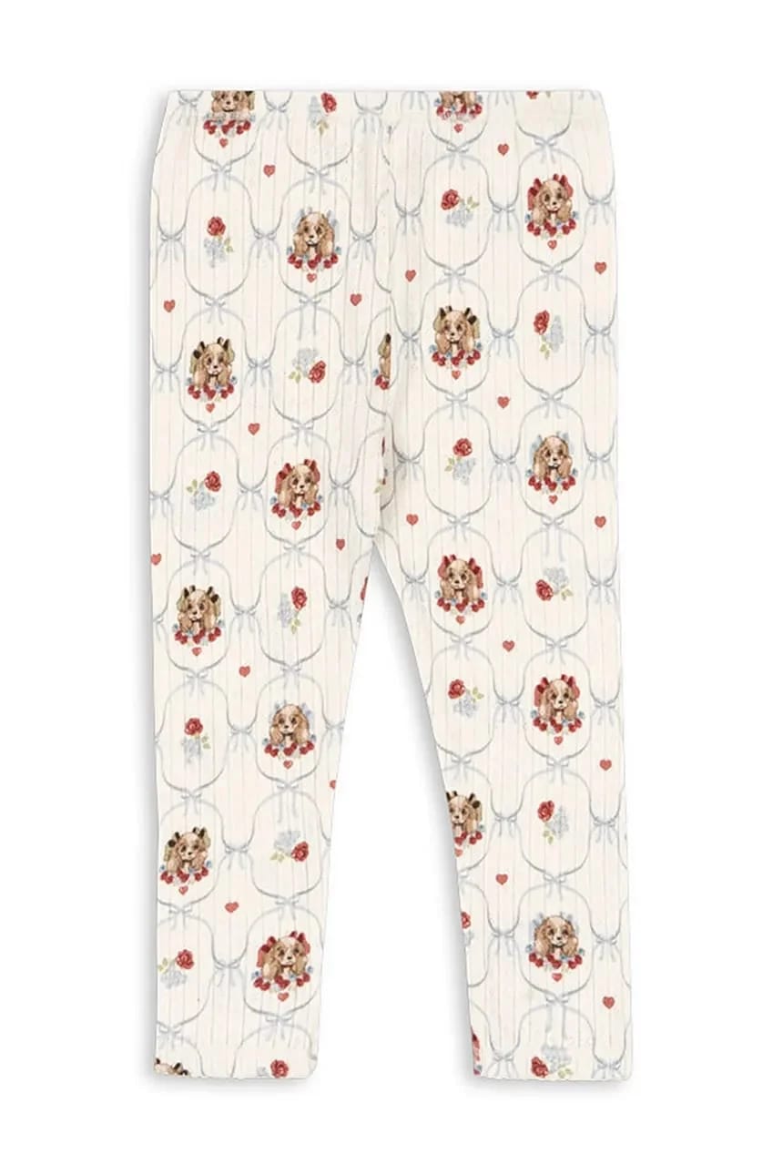 Детские хлопковые леггинсы MINNIE PANTS GOTS бежевые для мальчиков - фото 2