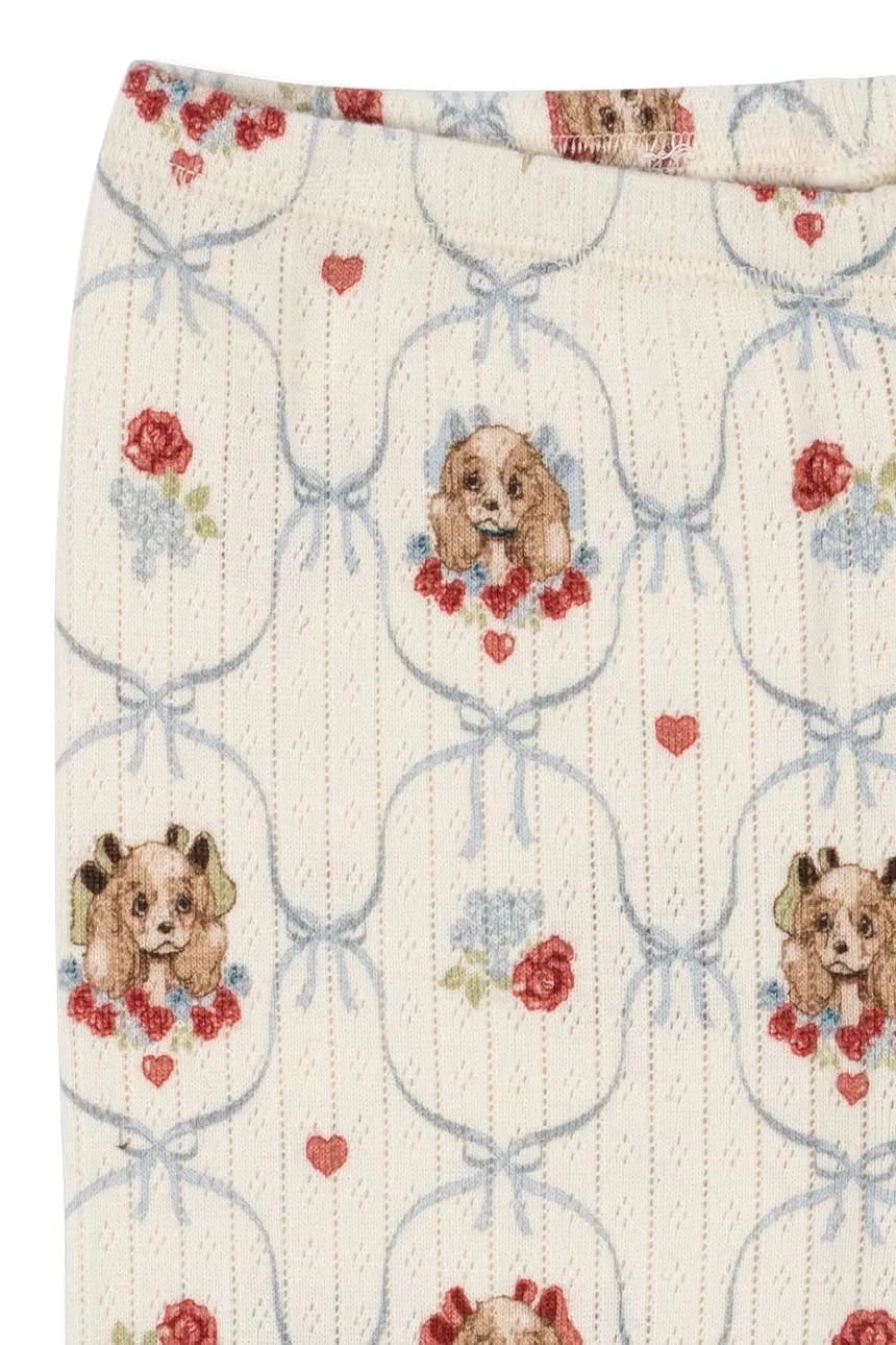 Детские хлопковые леггинсы MINNIE PANTS GOTS бежевые для мальчиков - фото 3
