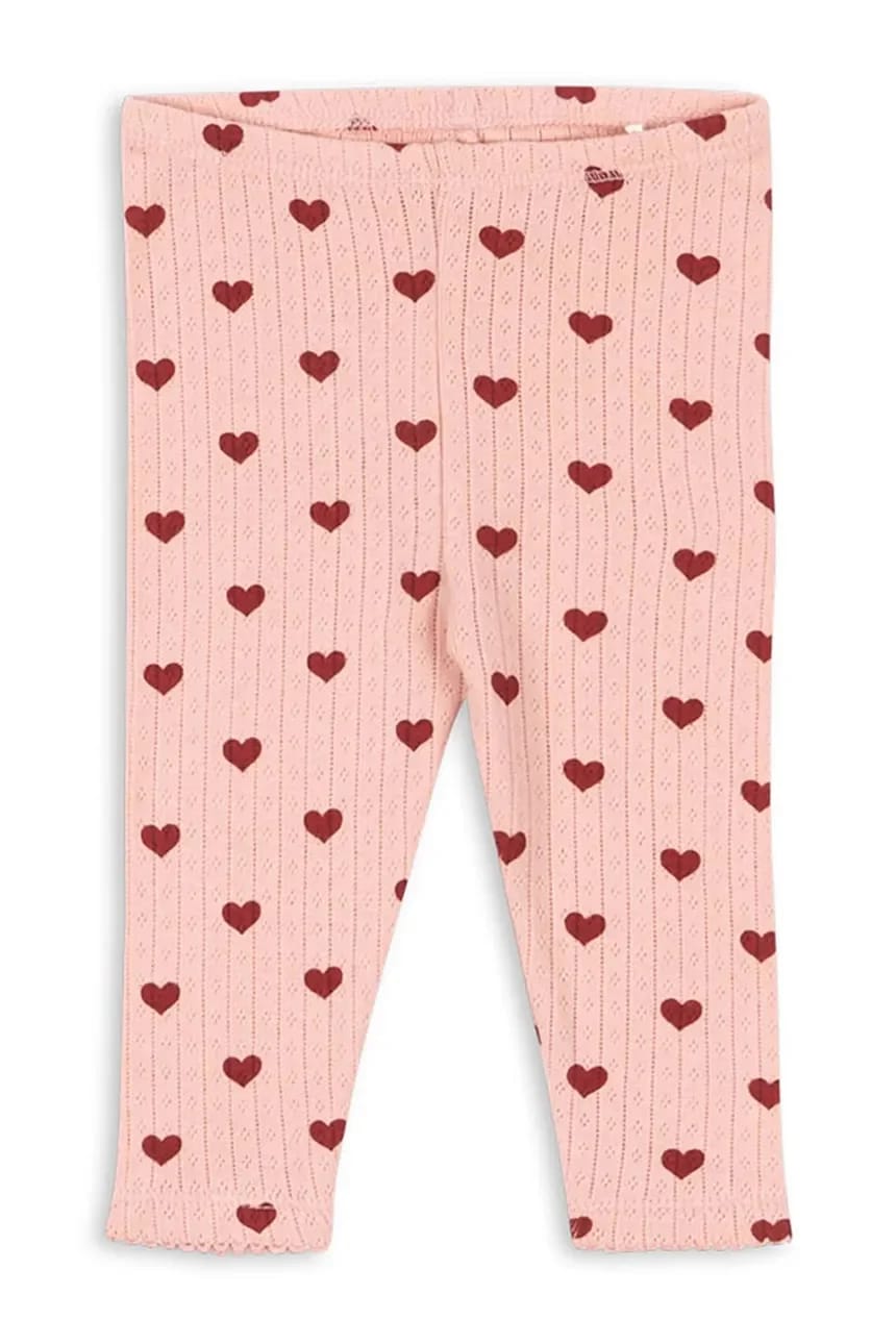 Детские хлопковые леггинсы MINNIE PANTS GOTS розовые для девочек