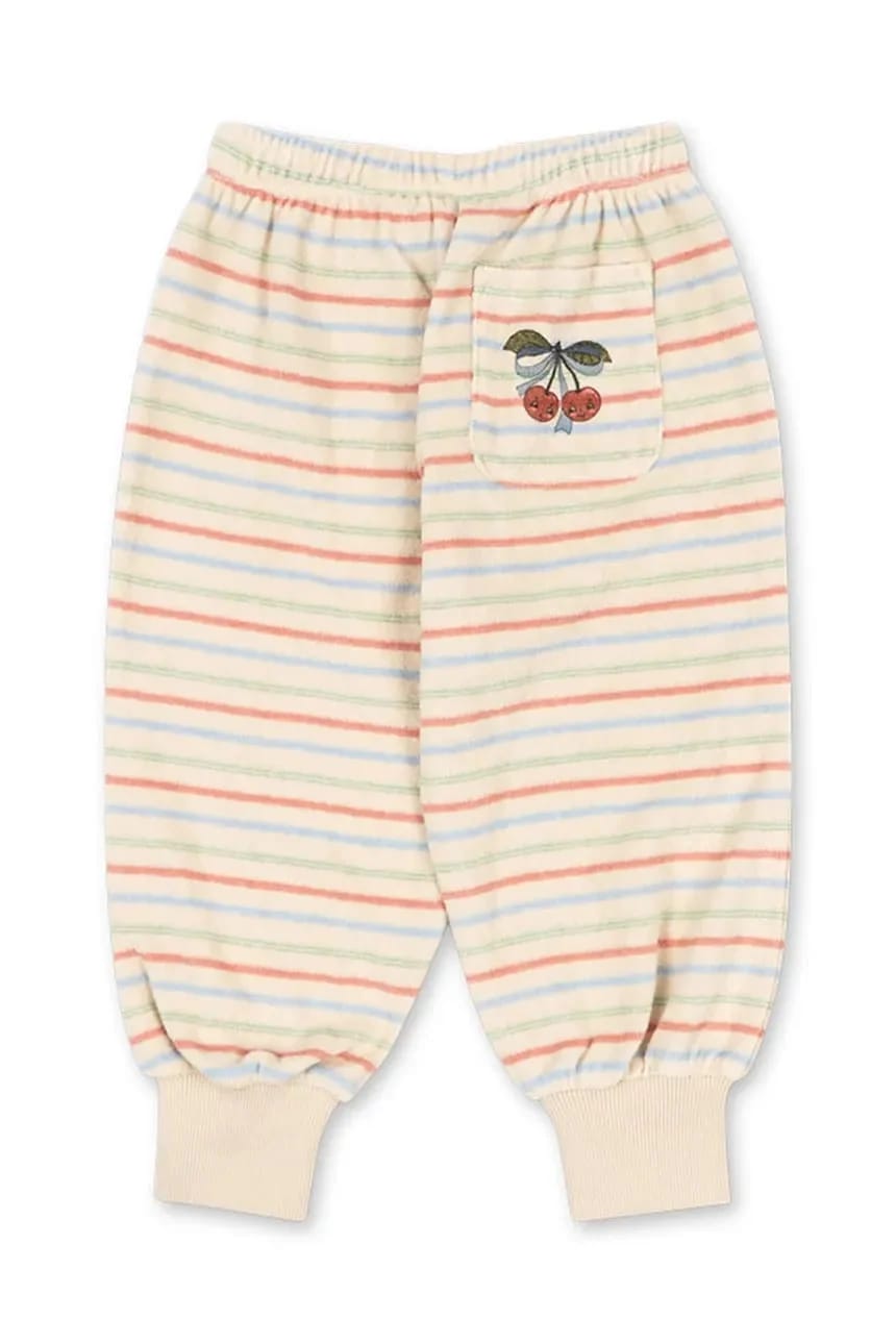 Детские хлопковые спортивные штаны ITTY RIB SEAT PANTS GOTS - фото 2