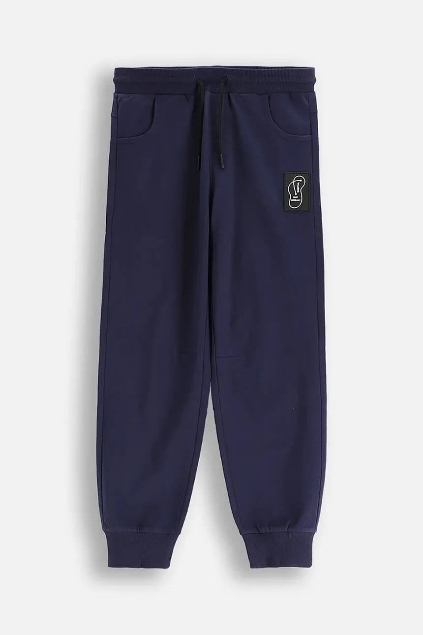 Детские хлопковые спортивные штаны военно-морской для мальчиков