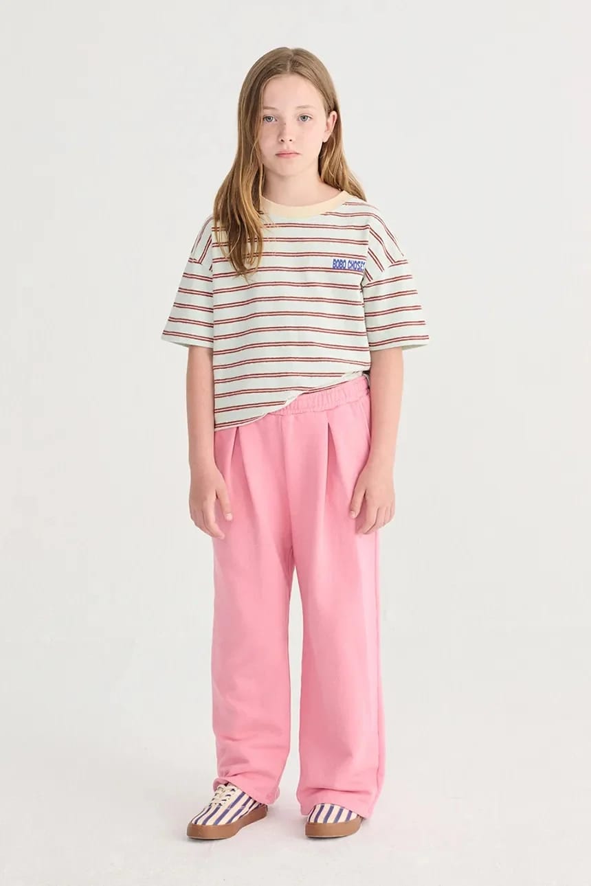 Детские хлопковые спортивные штаны розовый для мальчиков