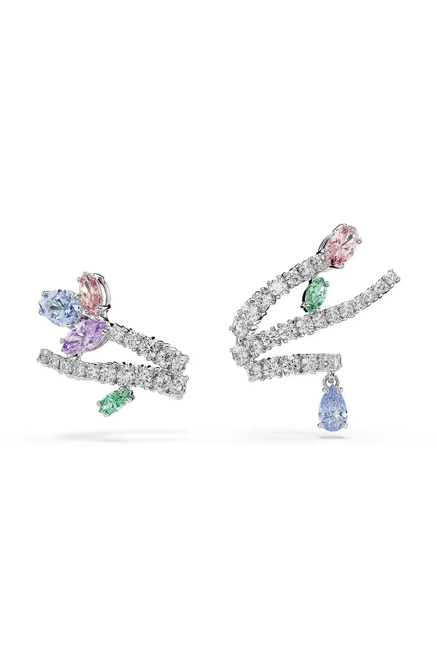Женские серьги-кафф Ariana Grande с металлическим цирконом x Swarovski
