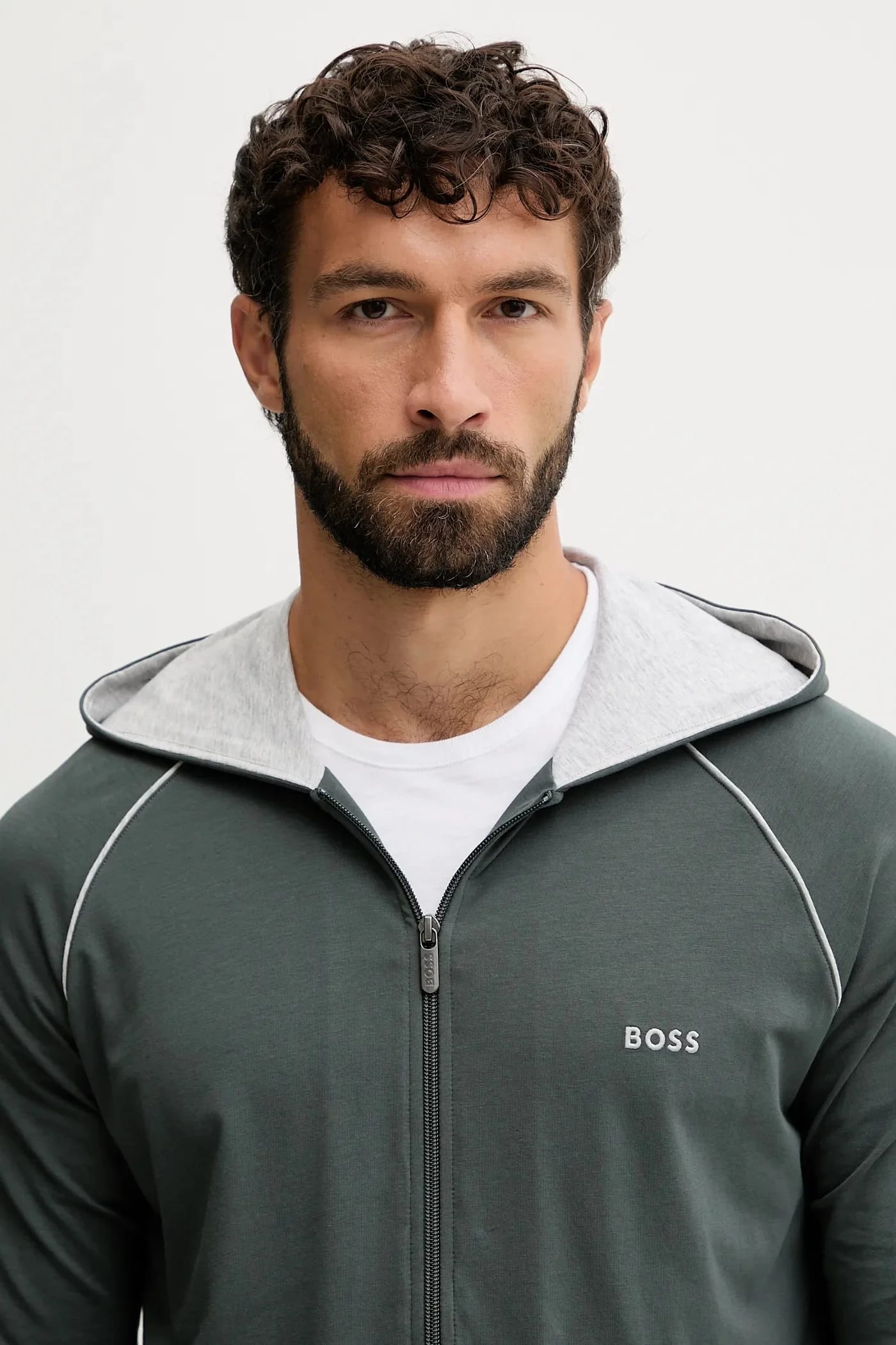 Lounge Толстовка Mix&Match Jacket H зеленая для мужчин - фото 4