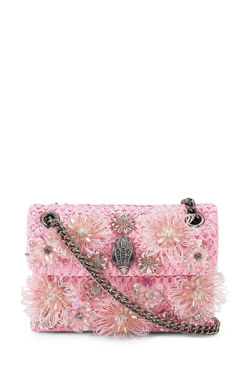 Женская сумка через плечо Raffia Mini Kensington розовая для женщин