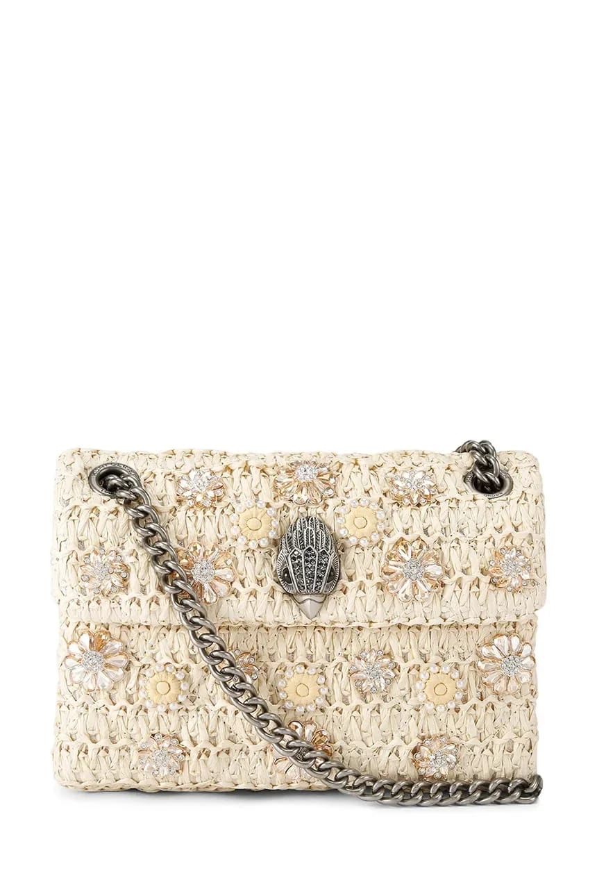 Женская сумка через плечо Raffia Mini Kensington желтая для женщин