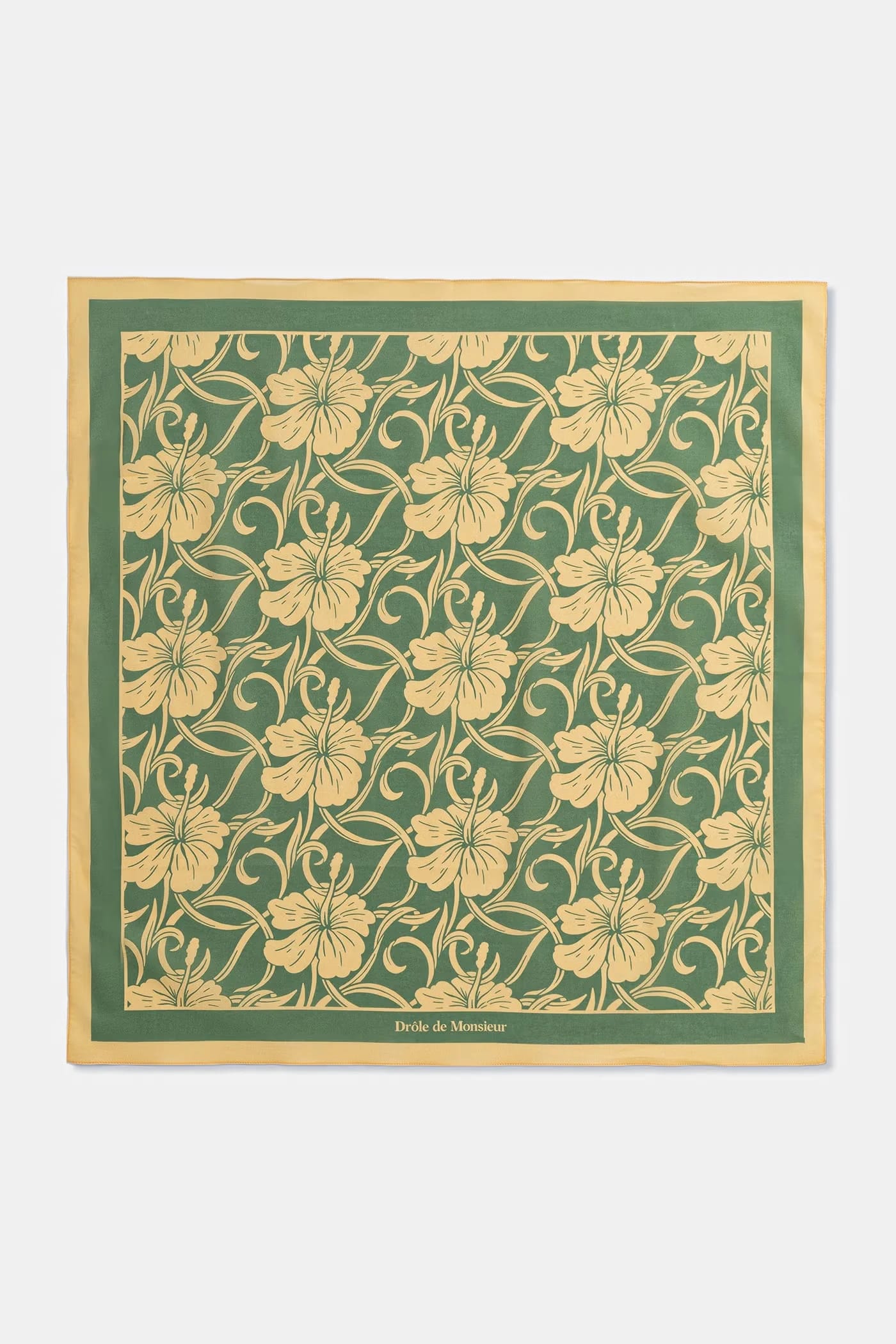 Мужской хлопковый шарф Monogramme Hibiscus