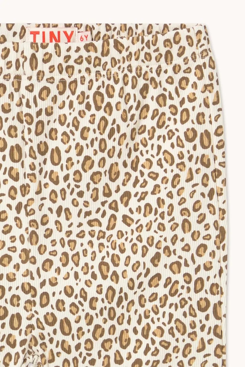 ANIMAL PRINT RIB PANT детские брюки - фото 3