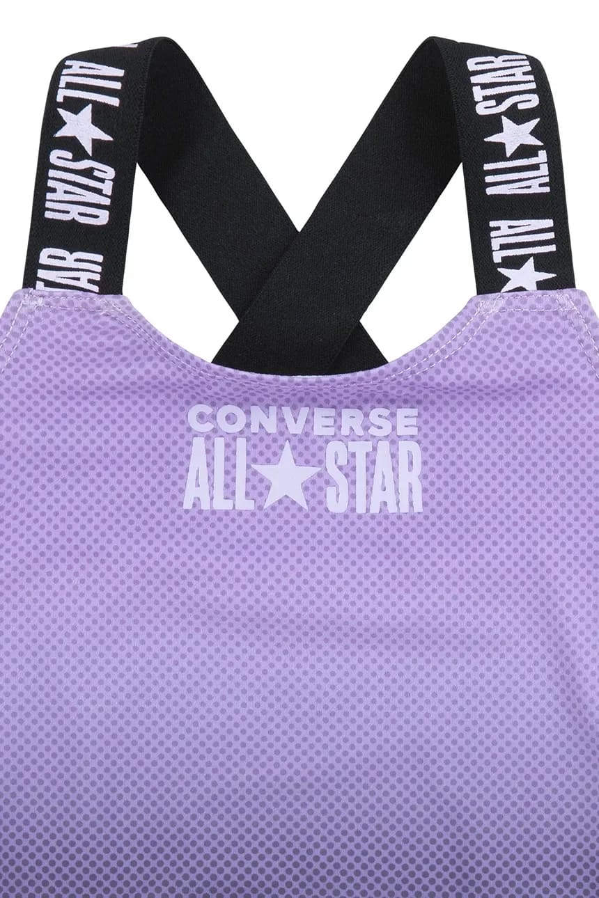 Сплошной детский купальник фиолетовый для девочек - фото 3