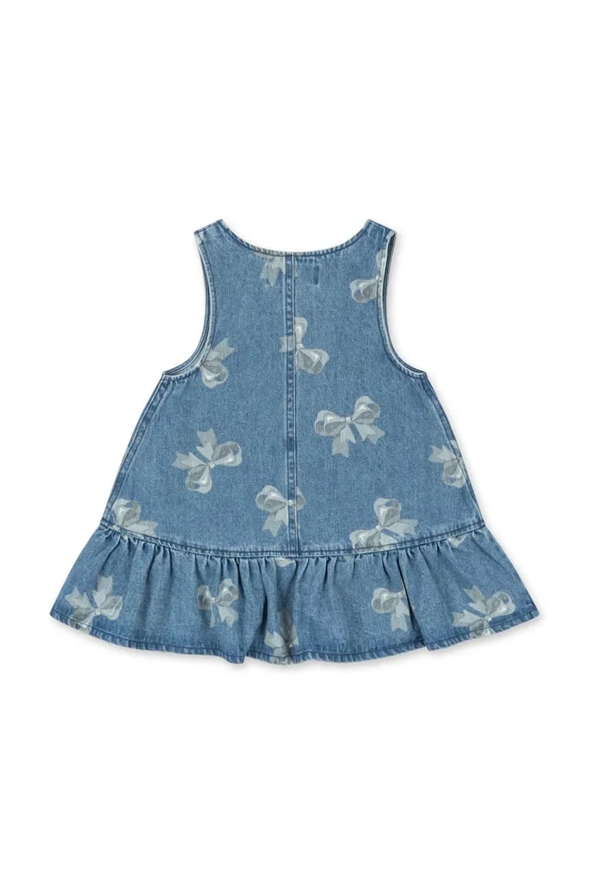 MAGOT FRILL DRESS детское джинсовое платье GOTS - фото 2