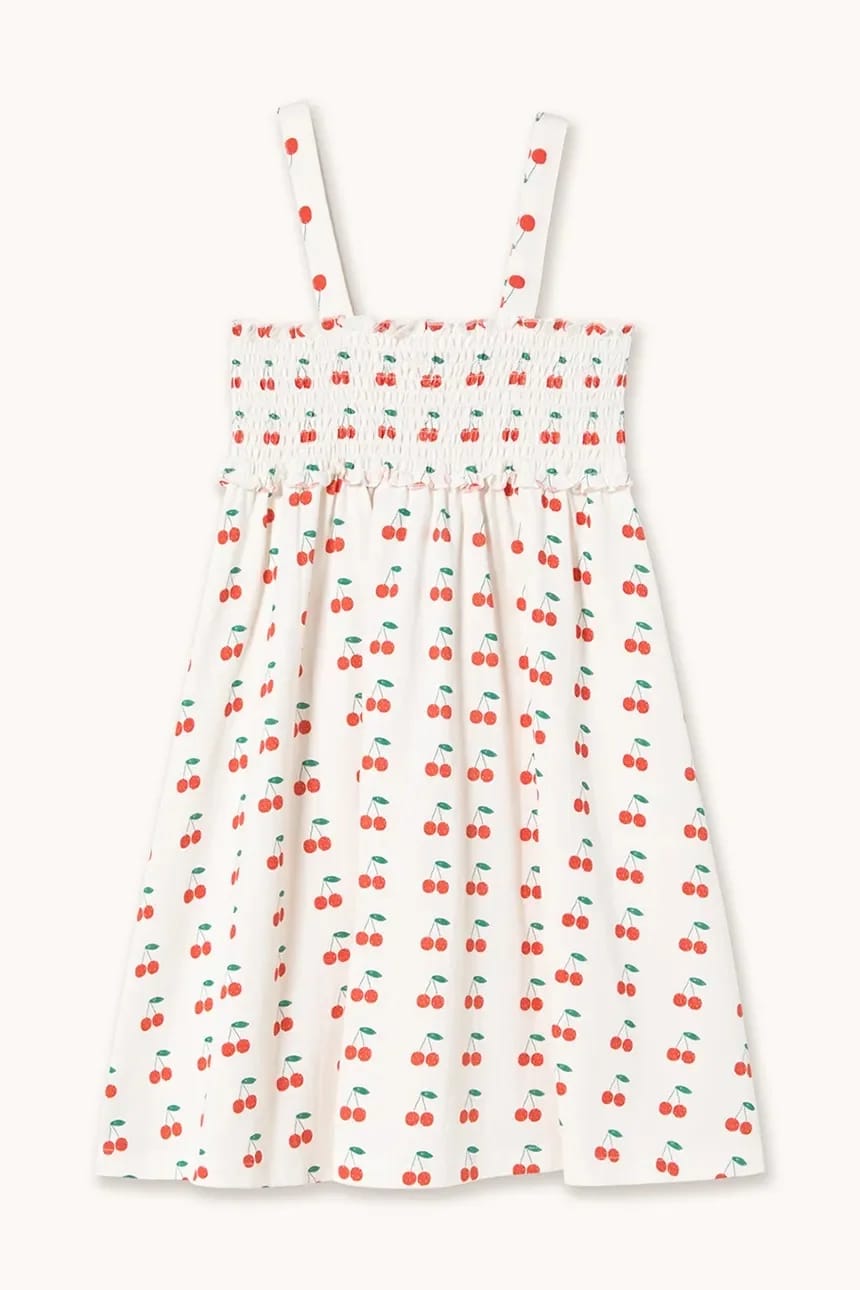 Детское хлопковое платье CHERRIES STRAP DRESS - фото 2