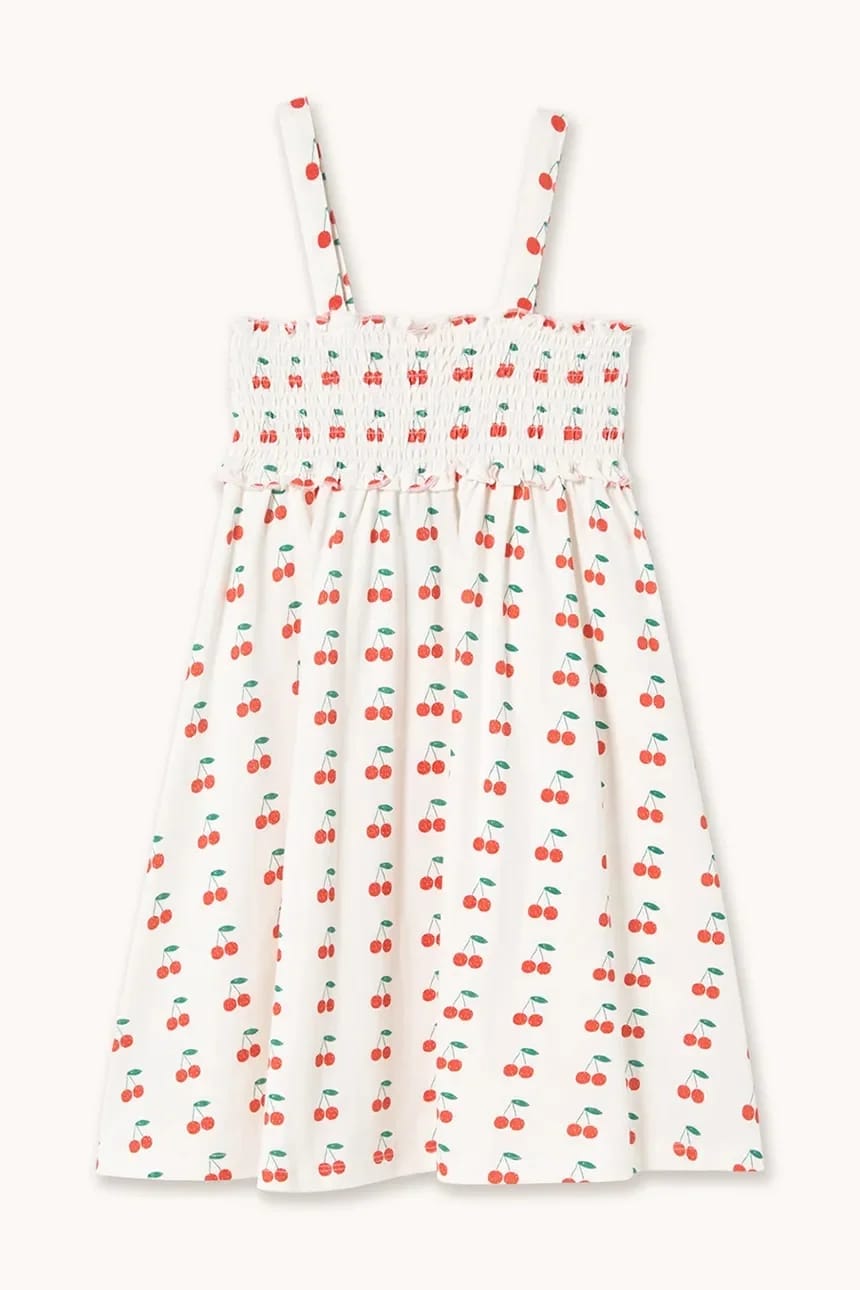 Детское хлопковое платье CHERRIES STRAP DRESS - фото 3