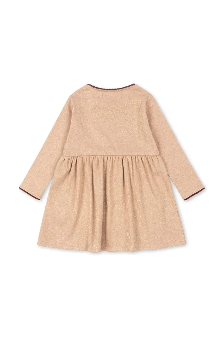 ROLI DRESS детское платье бежевое для девочек - фото 3