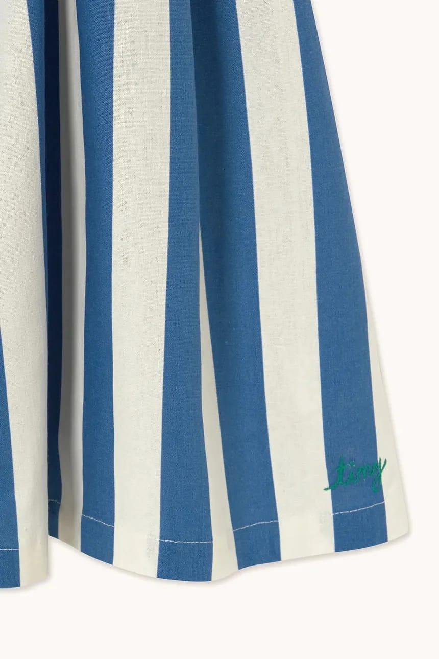 Детское платье с добавлением льна LIGHT NAVY STRIPES DRESS - фото 4