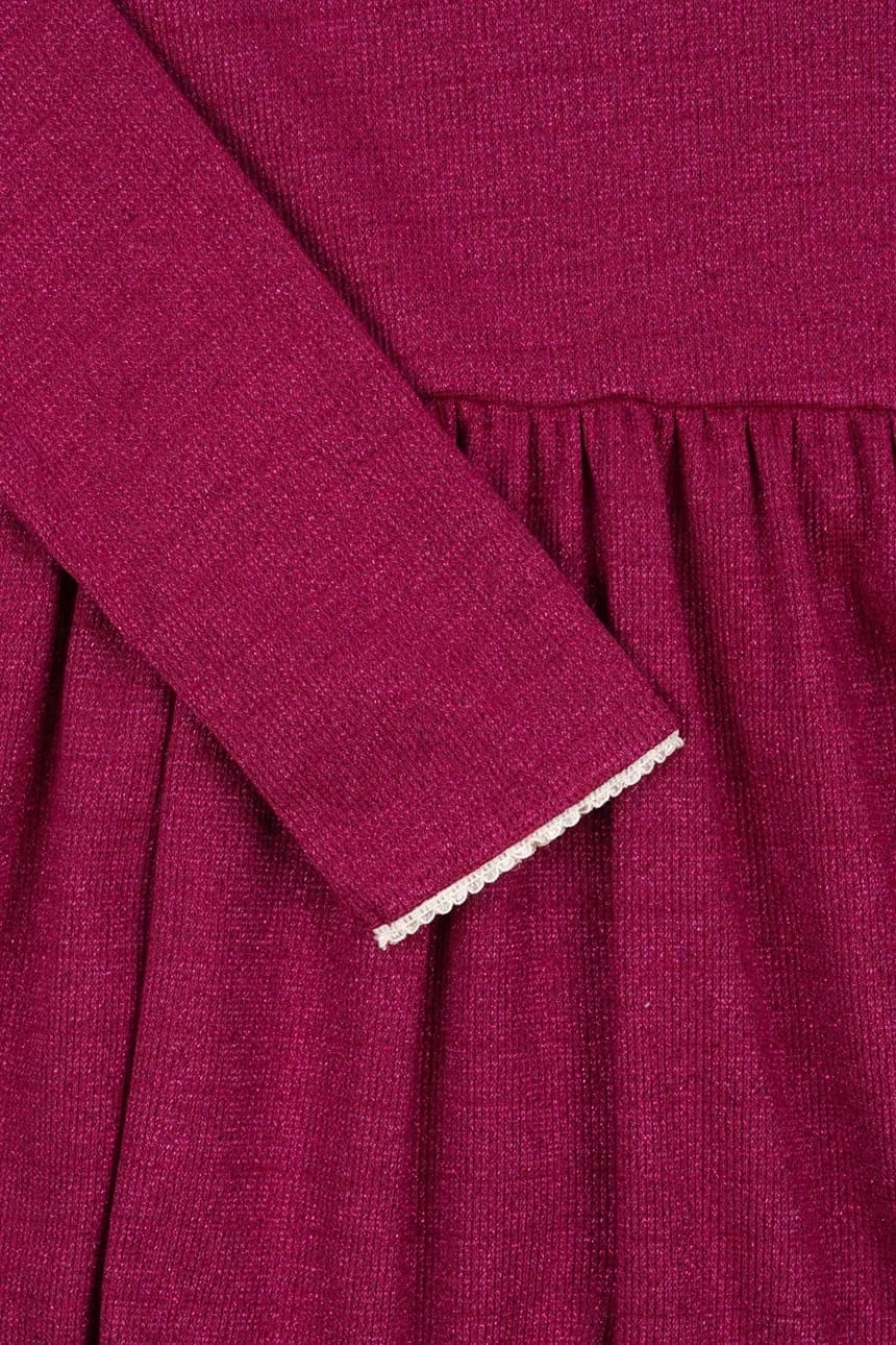 ROLI DRESS детское платье бордовое для девочек - фото 4