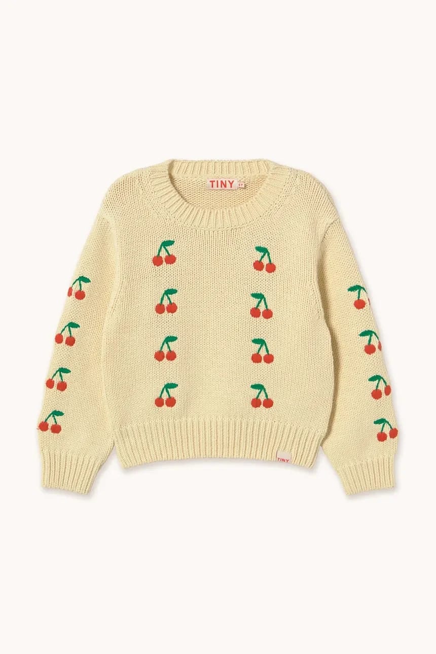 Детский хлопковый свитер MINI CHERRIES SWEATER - фото 2