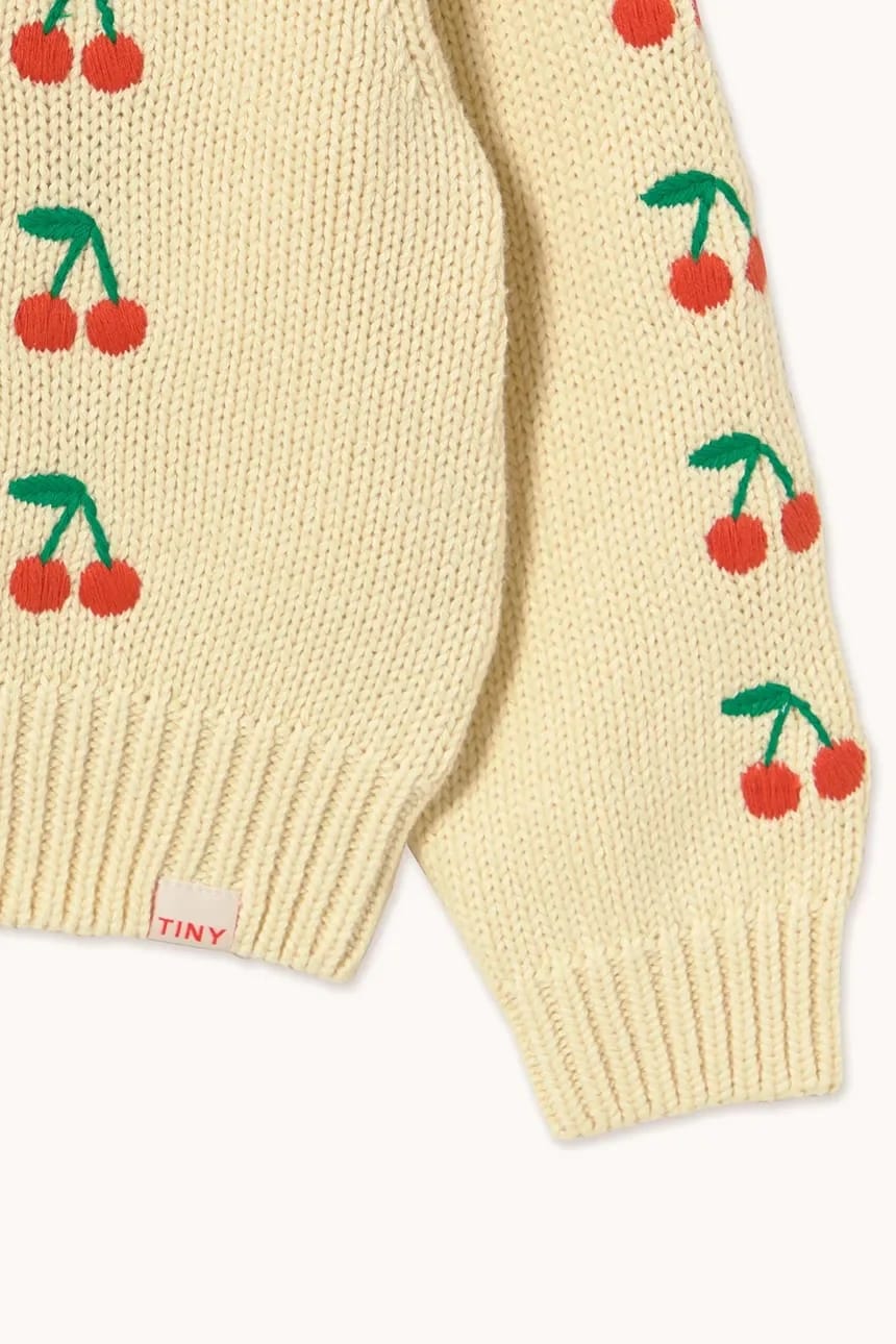 Детский хлопковый свитер MINI CHERRIES SWEATER - фото 4