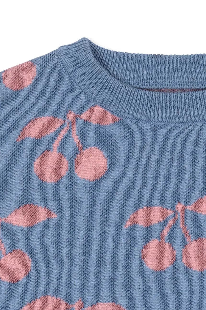 Детский хлопковый свитер LAPIS KNIT SWEATER GOTS - фото 3