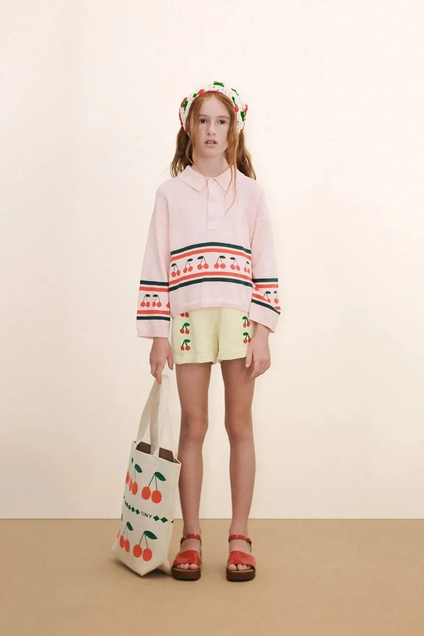 Детский хлопковый свитер CHERRIES SWEATER - фото 7