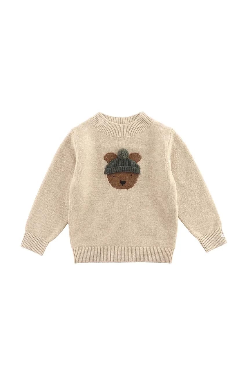 Denn Merino Wool Sweater детский шерстяной свитер Bear - фото 2