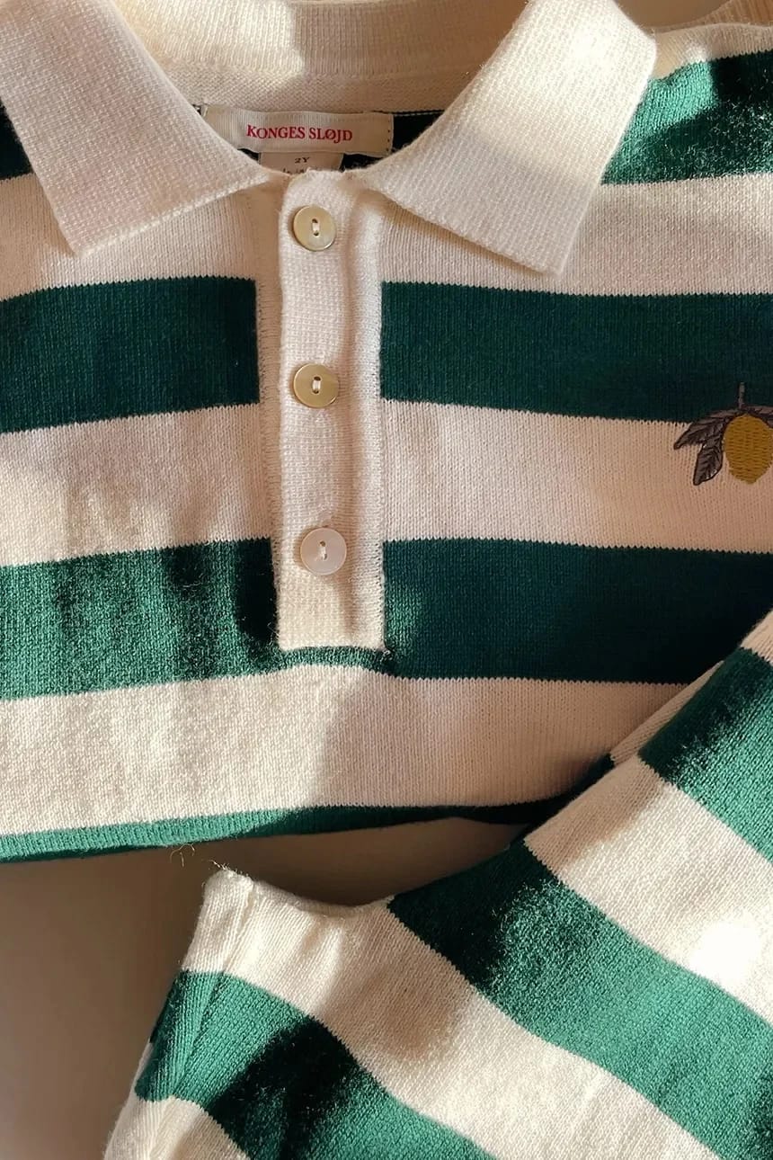 Детский хлопковый свитер MANIS KNIT POLO - фото 6