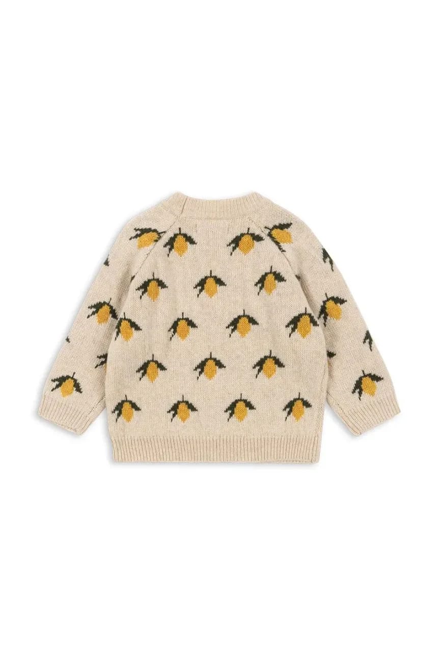 Детский шерстяной свитер BELOU LEMON KNIT BLOUSE - фото 2