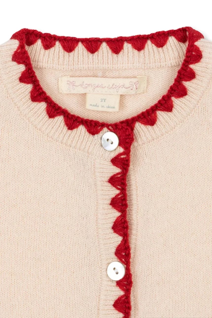 Детский шерстяной кардиган COLLETTE CARDIGAN - фото 4