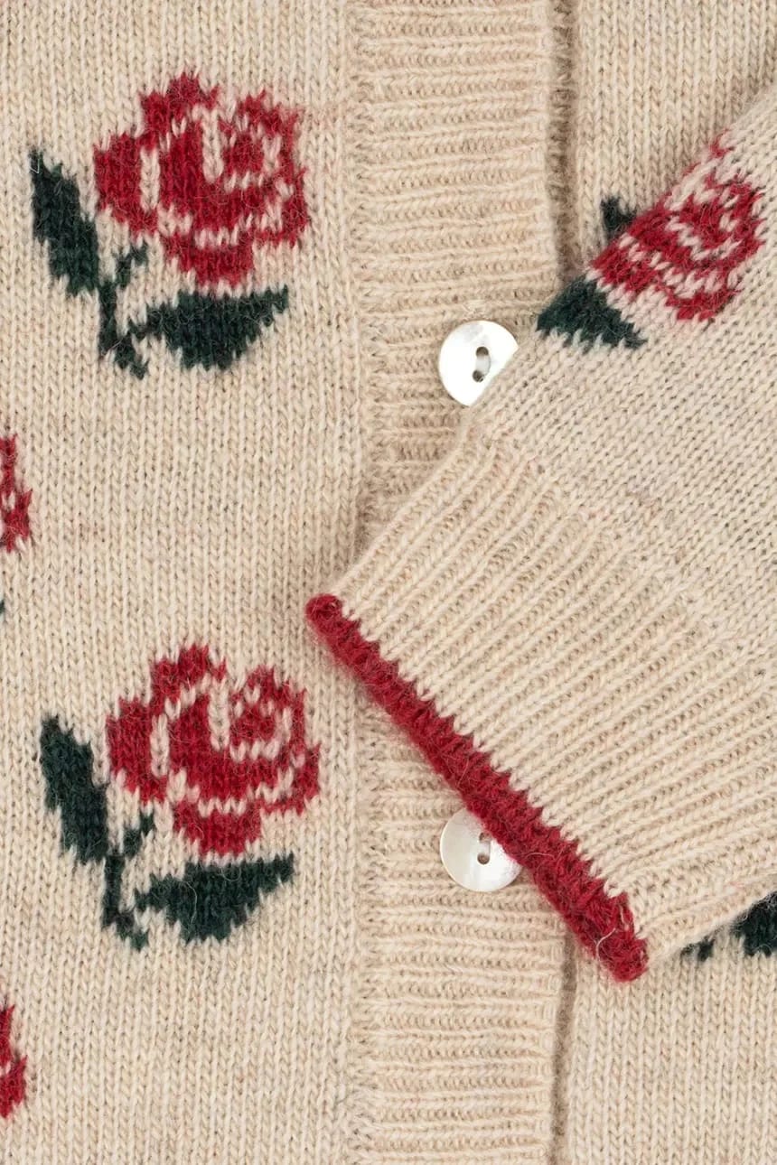 Детский кардиган с добавлением шерсти BELOU KNIT COLLAR CARDIGAN - фото 5