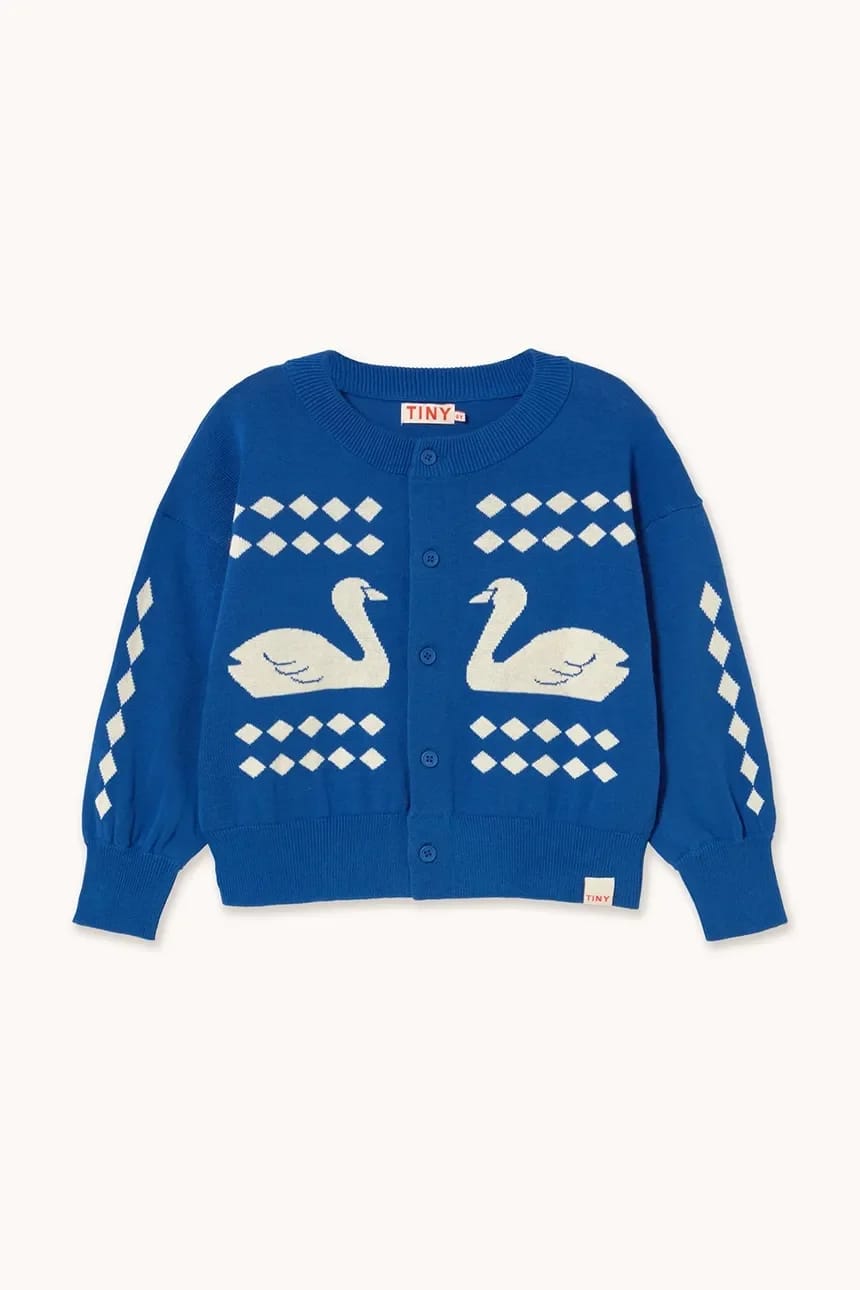 Детский кардиган из хлопка SWANS DIAMONDS CARDIGAN - фото 2