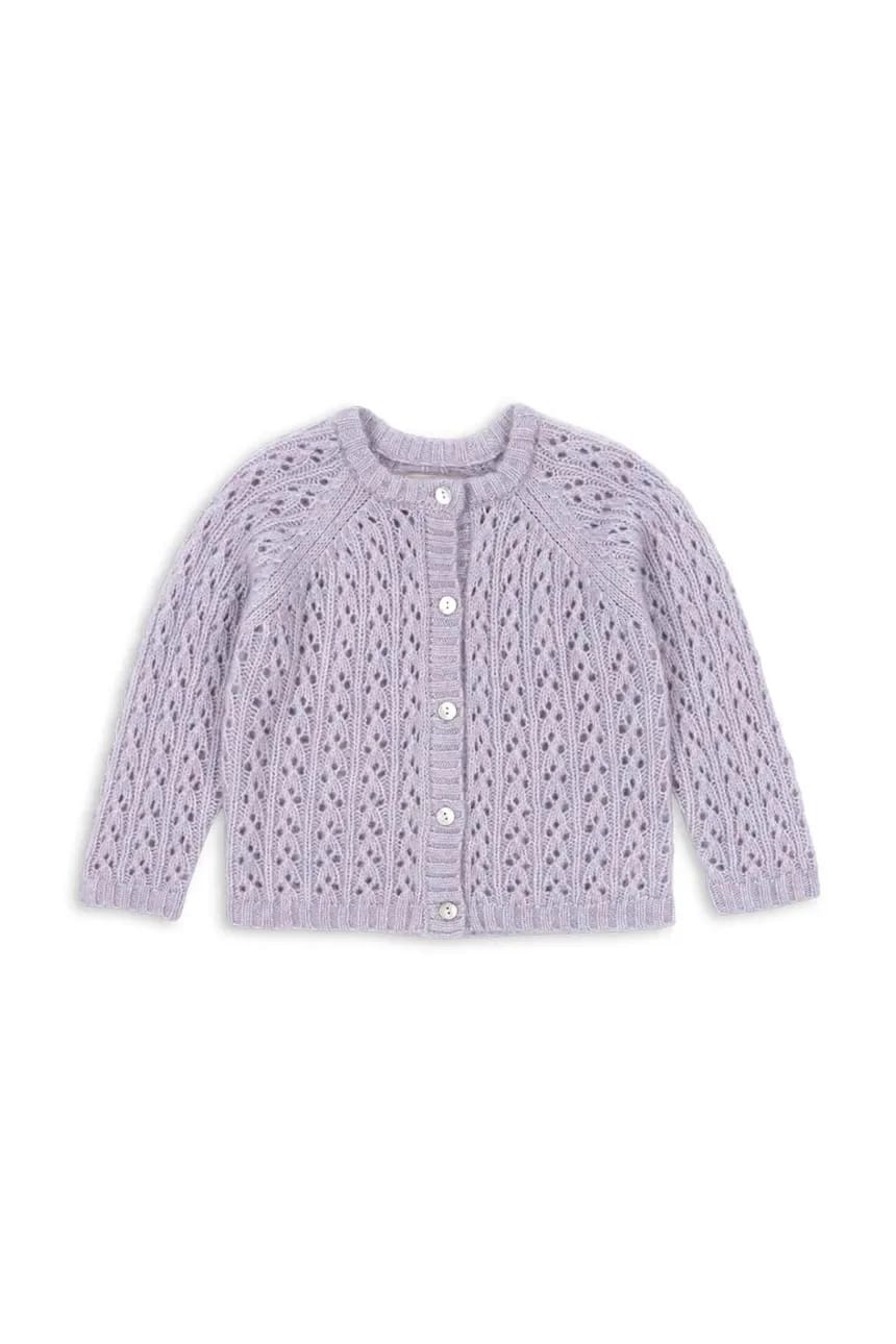 Детский кардиган из шерсти ISA CARDIGAN - фото 2