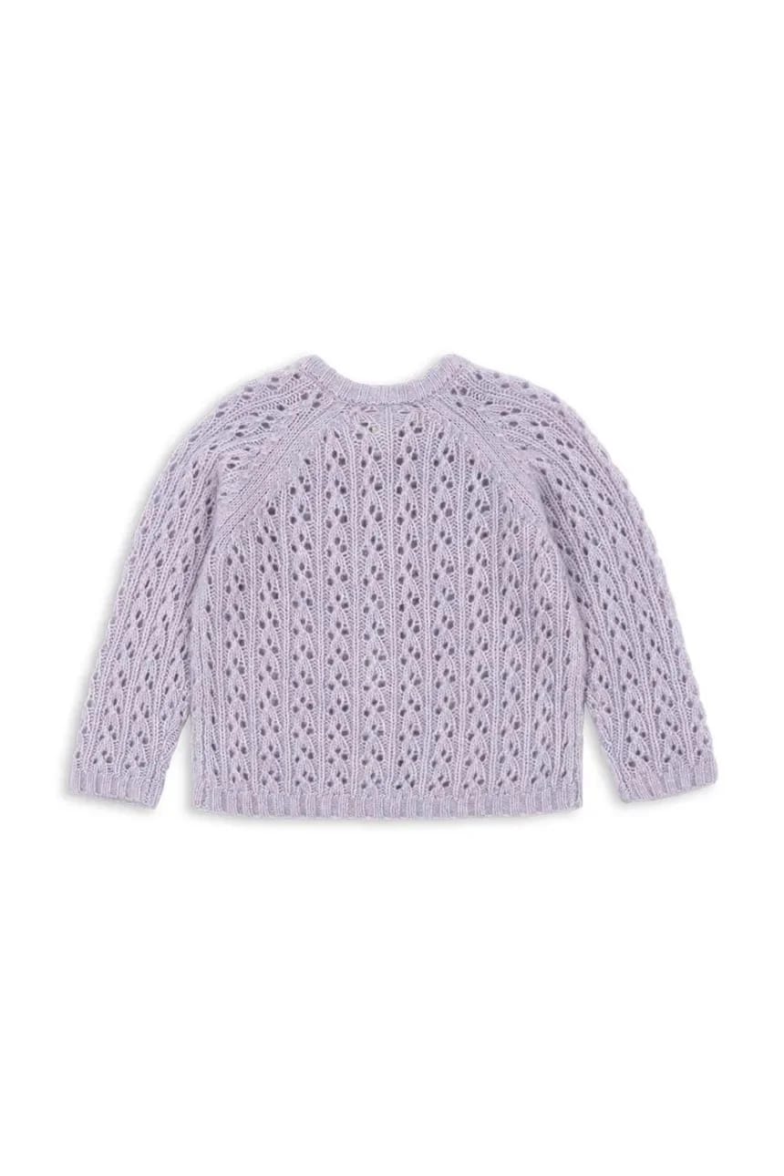 Детский кардиган из шерсти ISA CARDIGAN - фото 3
