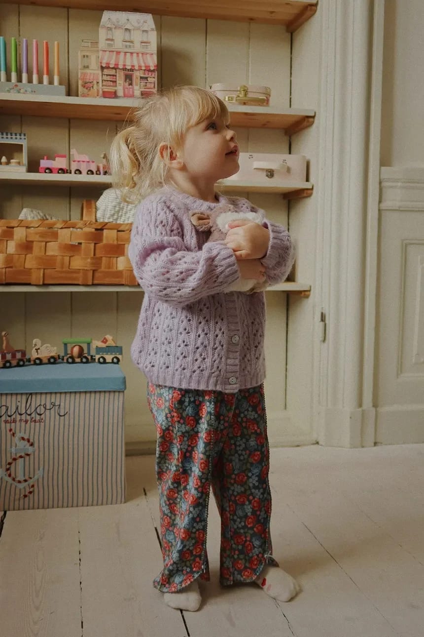 Детский кардиган из шерсти ISA CARDIGAN - фото 8