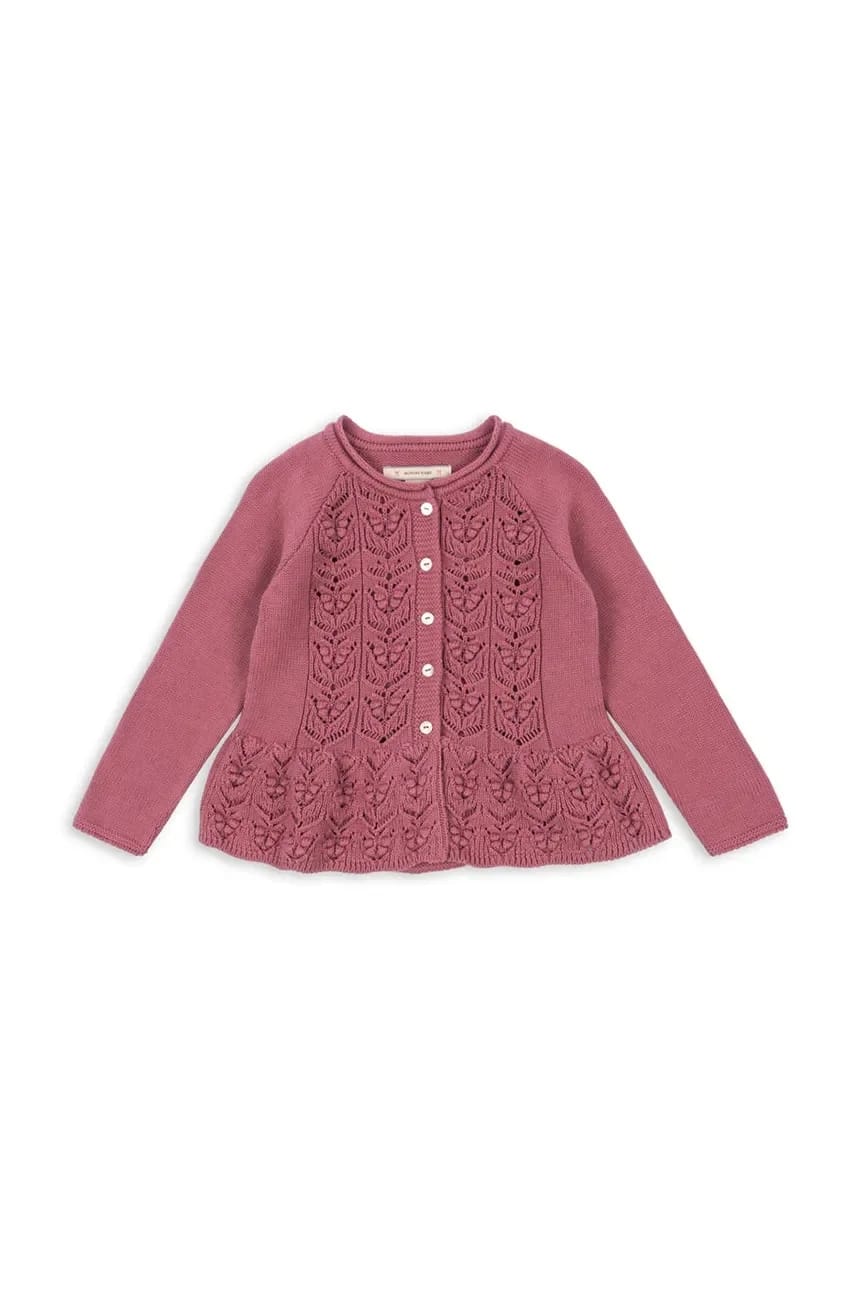 Детский кардиган из хлопка CABBY FRILL CARDIGAN GOTS