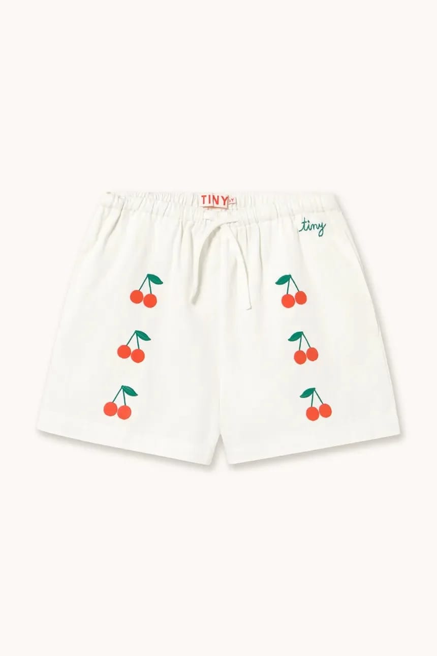 Детские хлопковые шорты MINI CHERRIES TWILL SHORTS