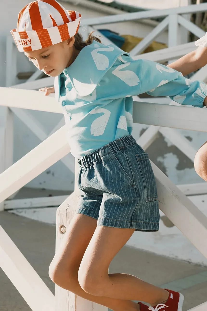 Детские джинсовые шорты STRIPES DENIM SHORTS
