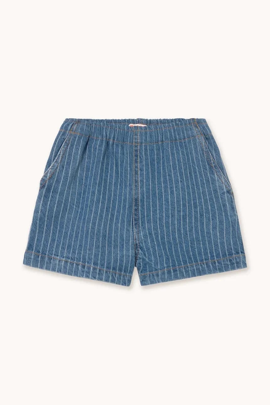 Детские джинсовые шорты STRIPES DENIM SHORTS - фото 2