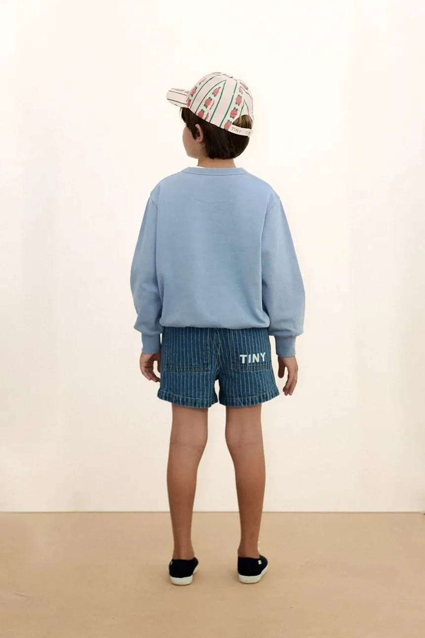 Детские джинсовые шорты STRIPES DENIM SHORTS - фото 7