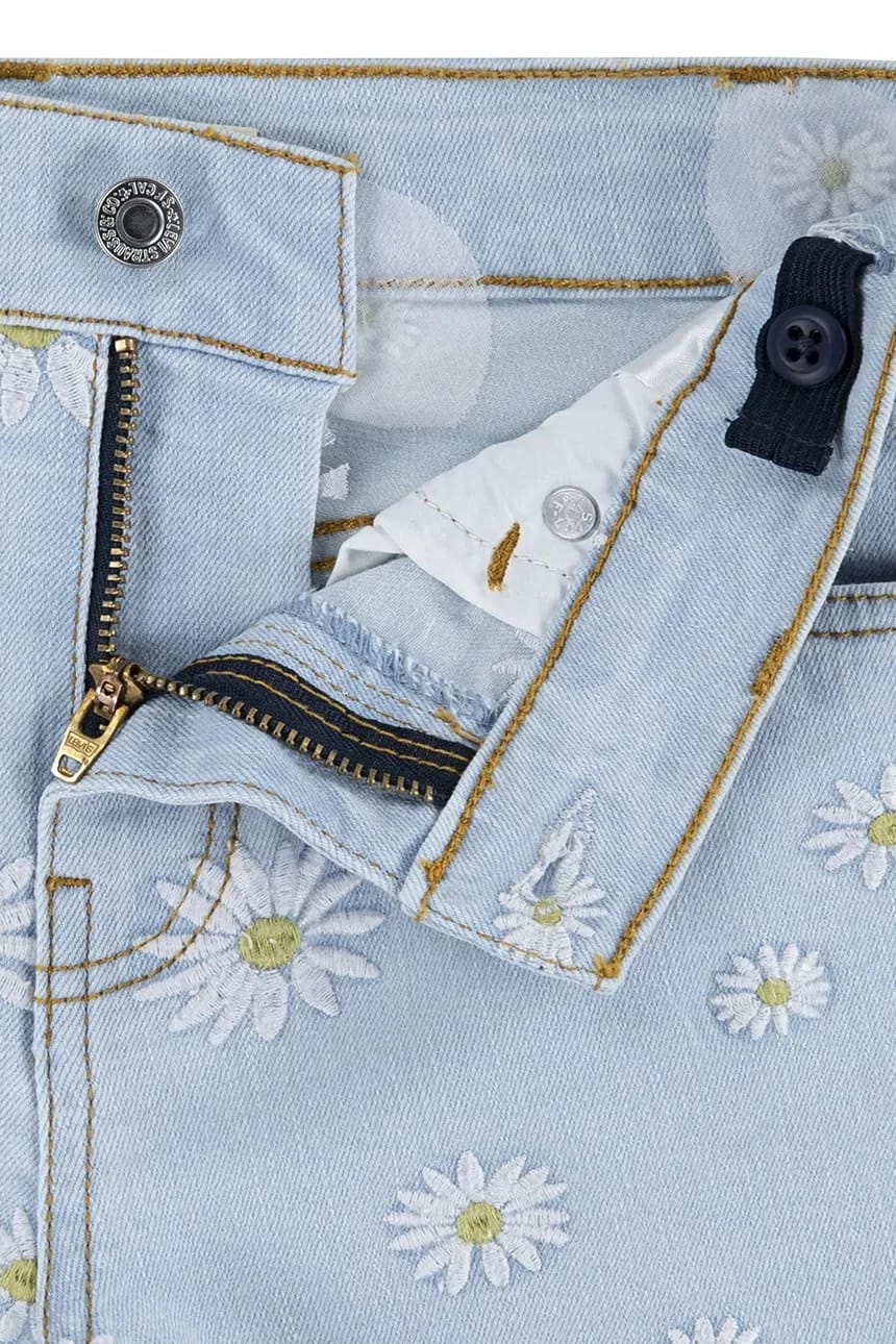 Детские джинсовые шорты DAISY DENIM A LINE SHORT - фото 5