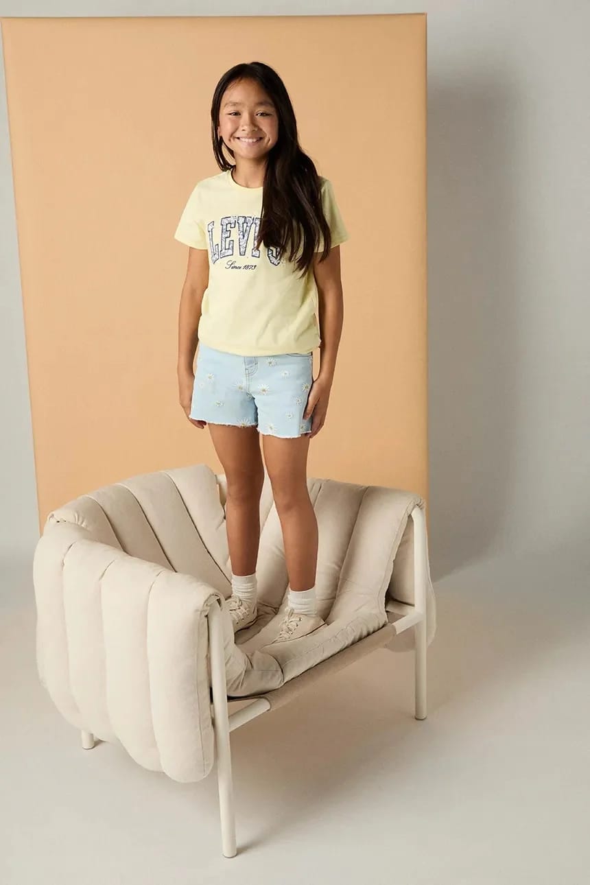 Детские джинсовые шорты DAISY DENIM A LINE SHORT - фото 8