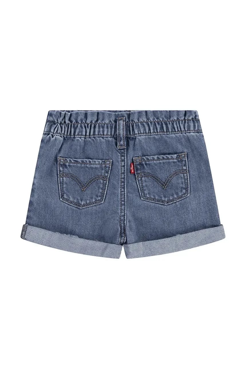 Детские джинсовые шорты PLEAT PAPER BAG SHORT - фото 2