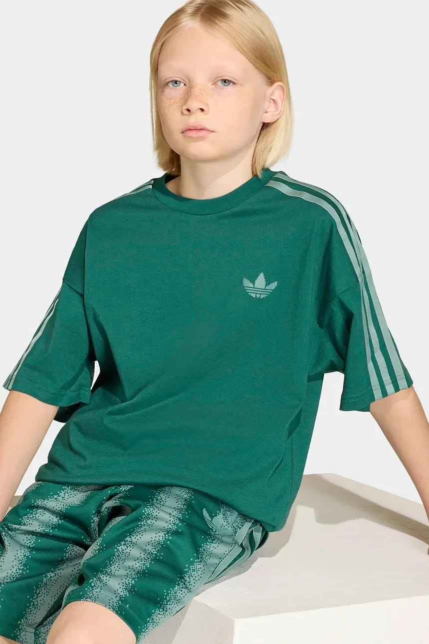 Детская хлопковая футболка зеленая для мальчиков - фото 5