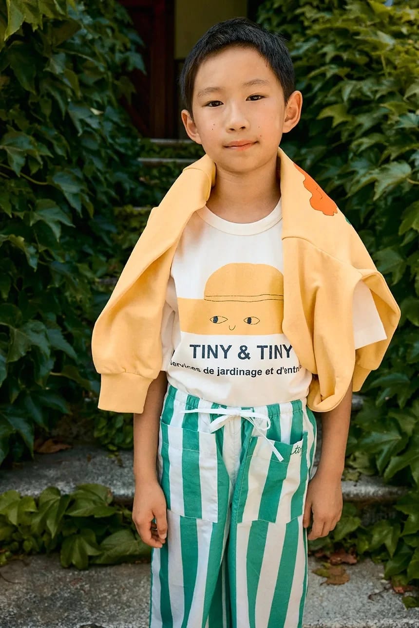 Детская хлопковая футболка TINY HAT GRAPHIC TEE