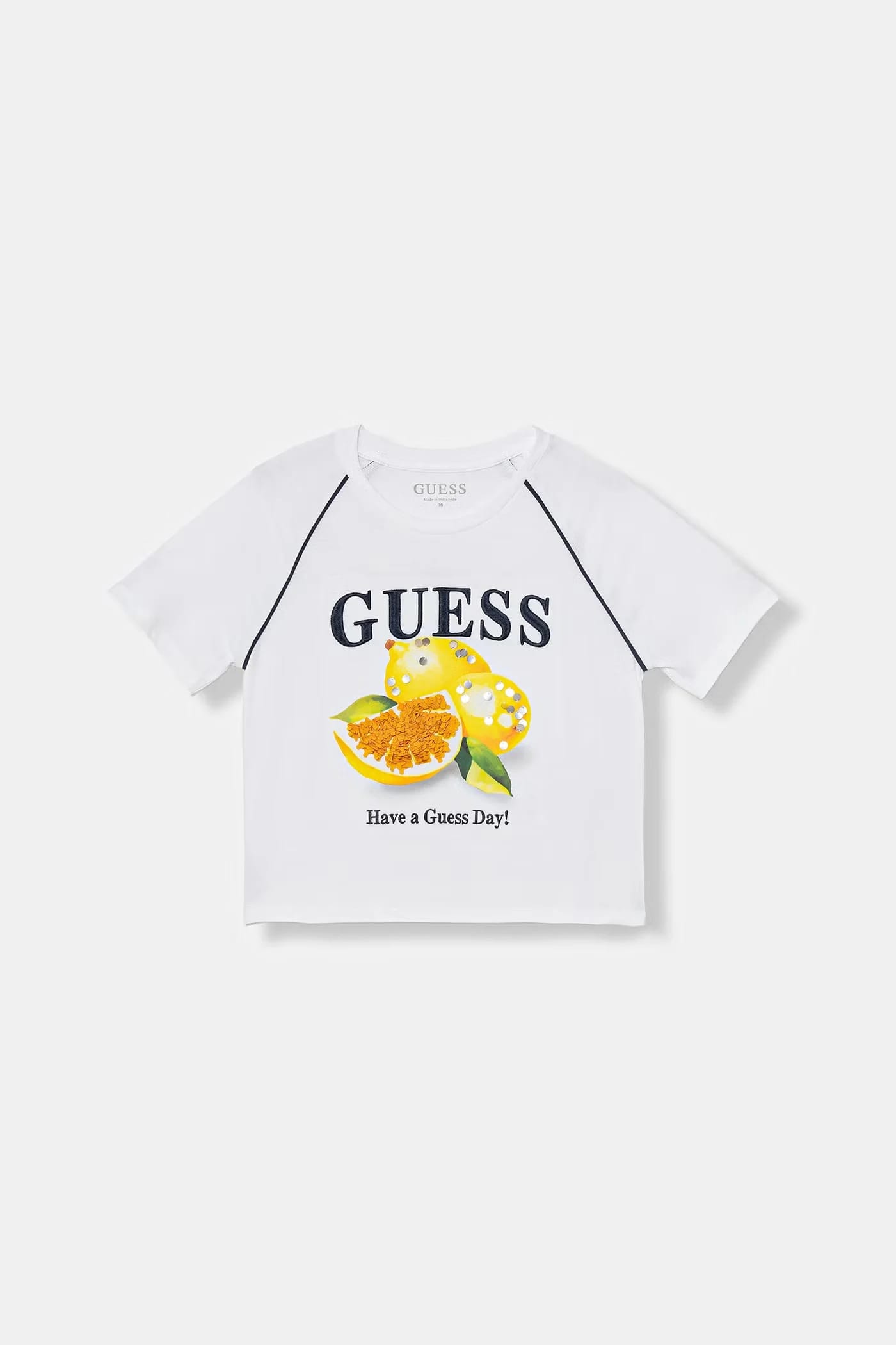 Детская хлопковая футболка белая для девочек
