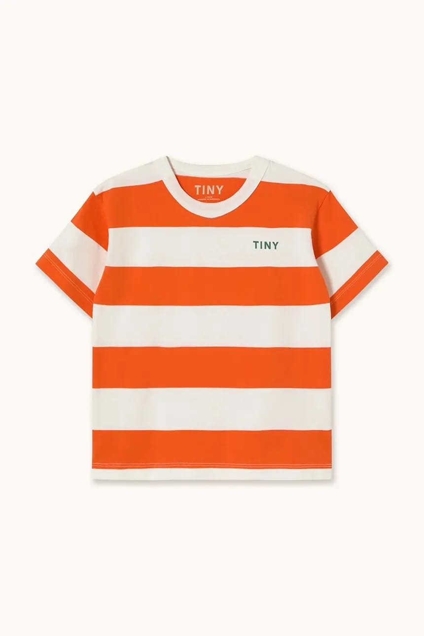 Детская хлопковая футболка STRIPES KNIT TEE