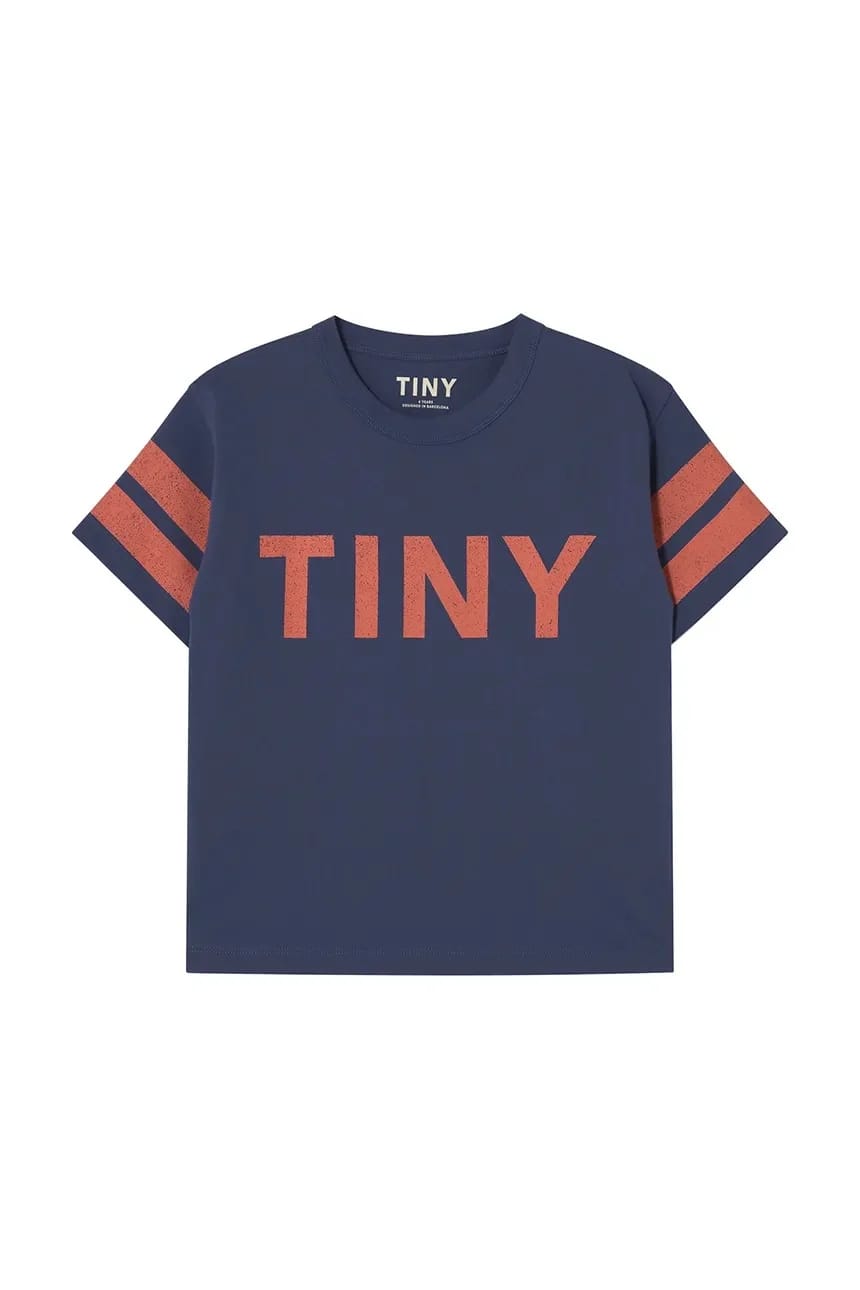 Детская хлопковая футболка STRIPES LOGO TEE военно-морской для мальчиков - фото 2